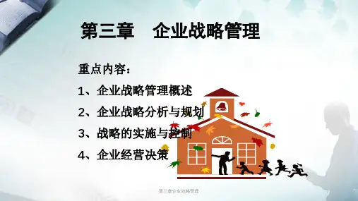 第三章企业战略管理
