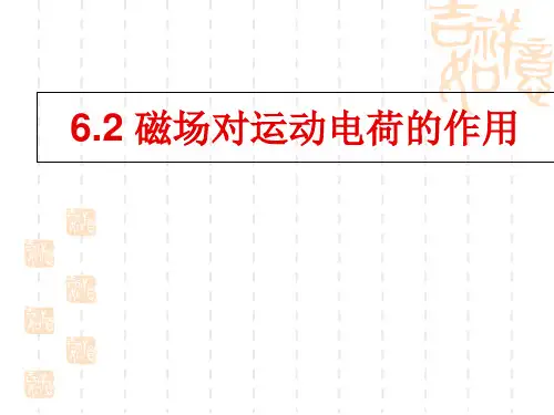  高中课件 磁场对运动电荷的作用