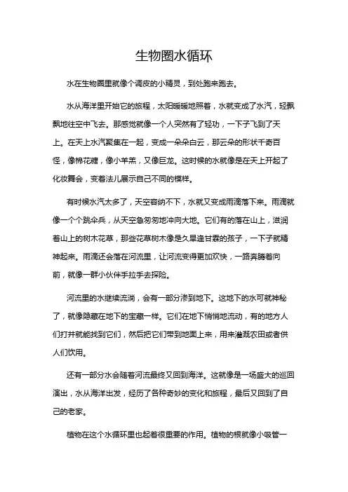 生物圈水循环