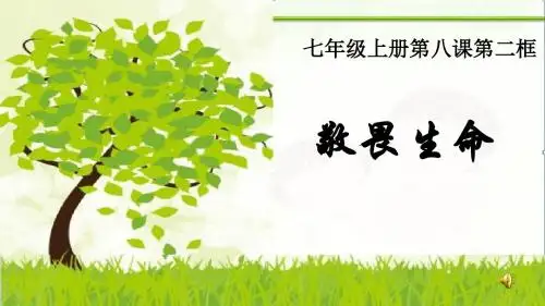 人教版《道德与法治》七年级上册8.2敬畏生命课件(共16张PPT)