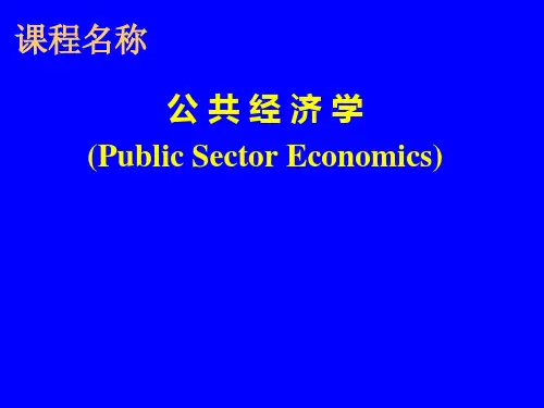 公共经济学课件(1)