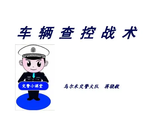 车辆查控战术(蒋骁毅)总结