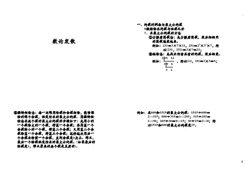 六年级下册数学试题-奥数专题讲练：数论发散(含答案)全国通用