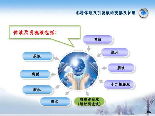 各种体液及引流液的观察
