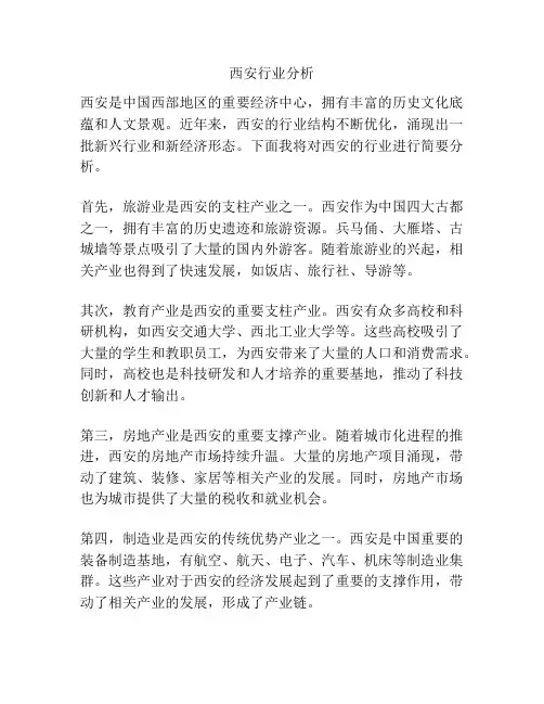 西安行业分析