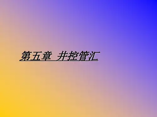 第六章 节流与压井管汇11