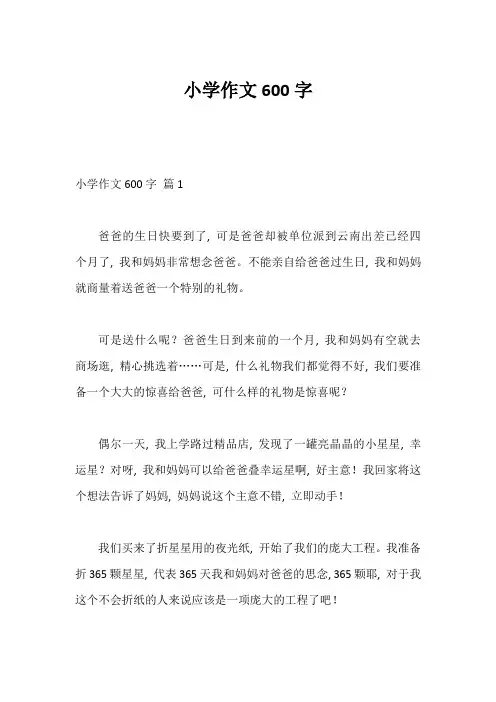 小学作文600字_6
