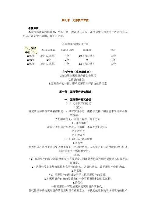 第七章无形资产评估