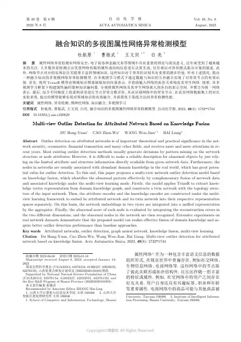 融合知识的多视图属性网络异常检测模型