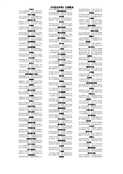 中医内科学相关方剂