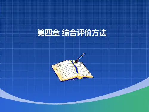 综合评价方法 第四章