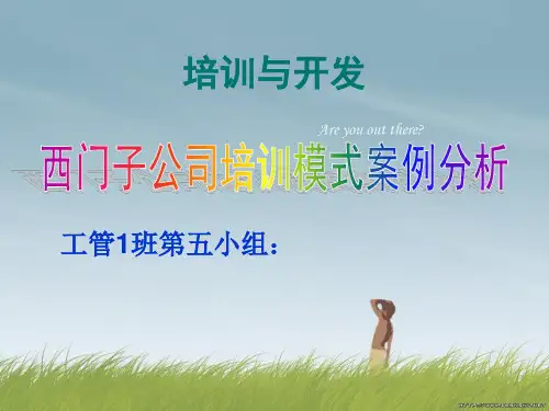 西门子公司培训-PPT文档资料