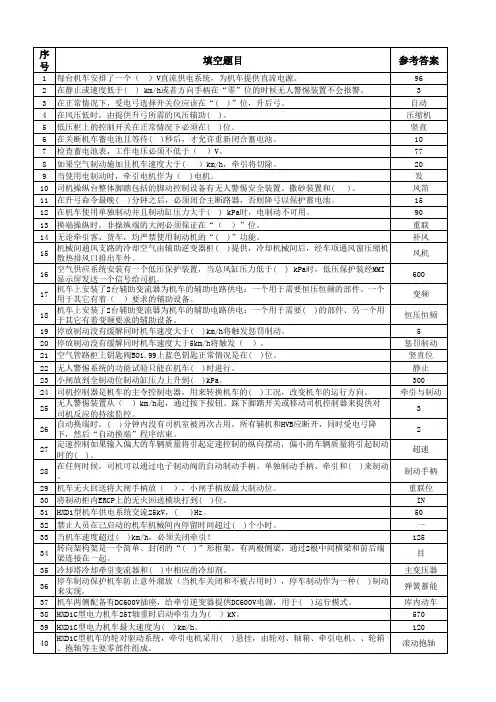 HXD1C机车专业知识(晋级司机)