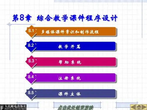 第8章 中文Authorware 7.0 综合教学课件程序设计
