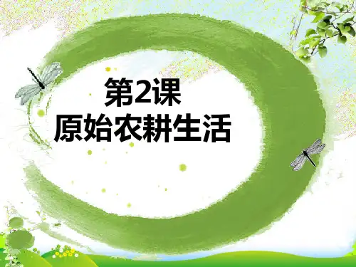 部编版初中历史第2课原始农耕生活-课件