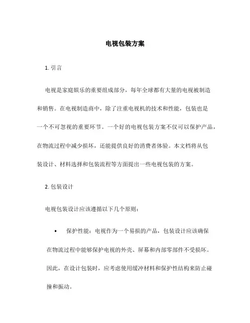 电视包装方案