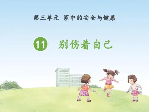 《别伤着自己》教学ppt课件(优选)