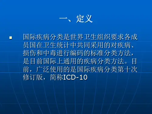 国际疾病分类ICD-10
