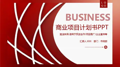商业项目策划书PPT模板