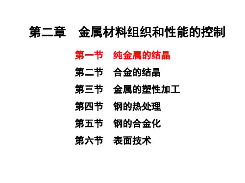 工程材料2.1纯金属的结晶(清华出版社-朱张校编)