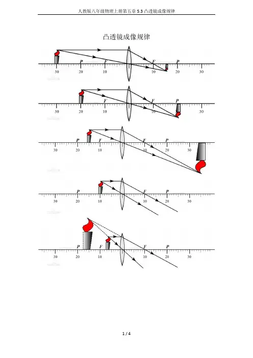 人教版八年级物理上册第五章5.3凸透镜成像规律