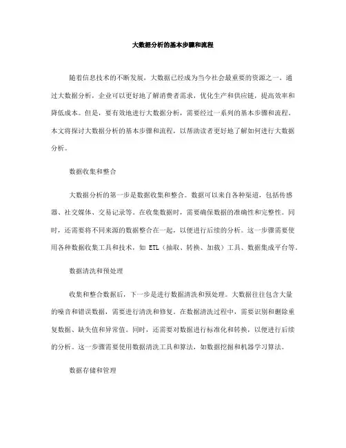 大数据分析的基本步骤和流程(Ⅲ)