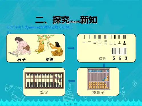 二年级下册《认识算盘》