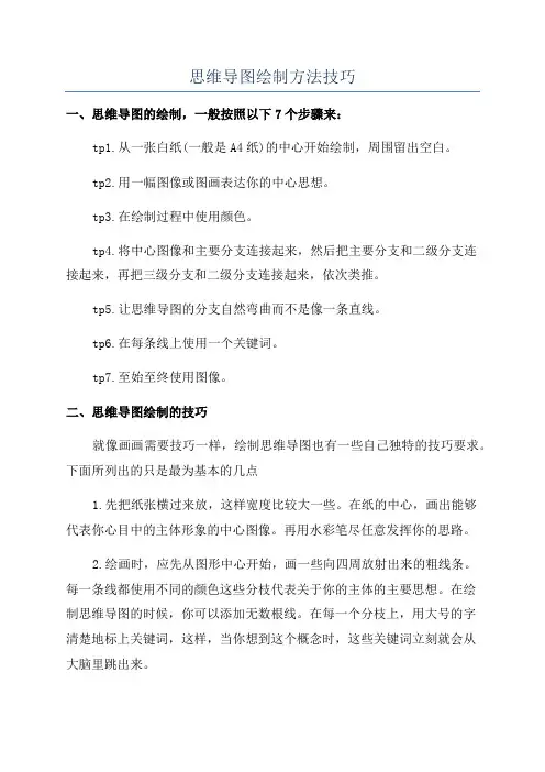 思维导图绘制方法技巧
