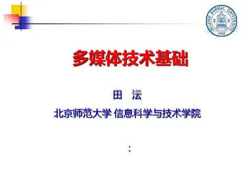 多媒体技术基础知识讲义