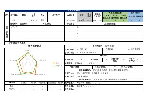 人才盘点报告