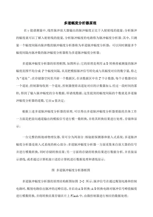 多道脉冲分析器原理与结构