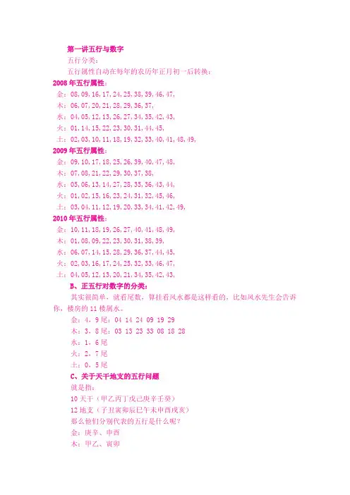 五行——双色球