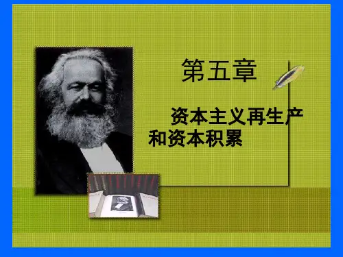 2014111资本主义再生产和资本积累