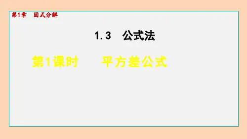鲁教版数学(五四制)八年级数学上册.1平方差公式课件