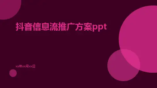 抖音信息流推广方案ppt
