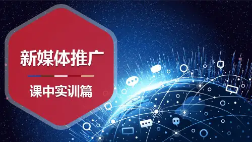 新媒体推广 项目一 新媒体调研-课中实训