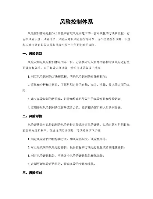 风险控制体系