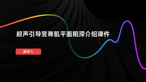 超声引导竖脊肌平面阻滞介绍课件