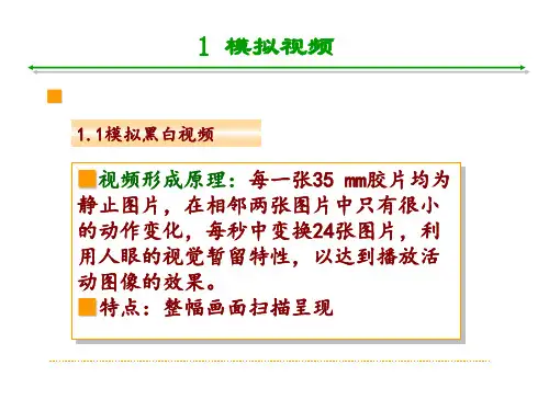 视频信号基础知识