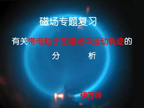 专题：带电粒子在磁场中运动轨迹的分析