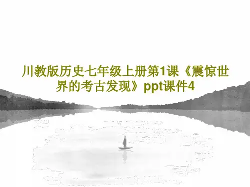 川教版历史七年级上册第1课《震惊世界的考古发现》ppt课件4PPT24页