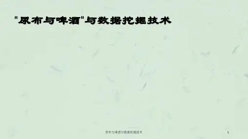 尿布与啤酒与数据挖掘技术课件