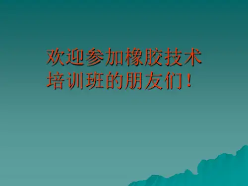 橡胶技术培训班_教学课件