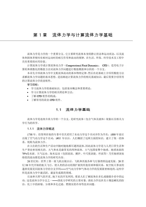 流体力学与计算流体力学基础