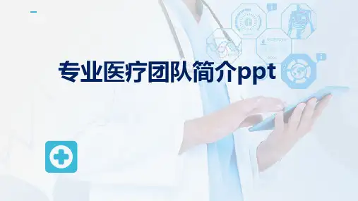 专业医疗团队简介ppt