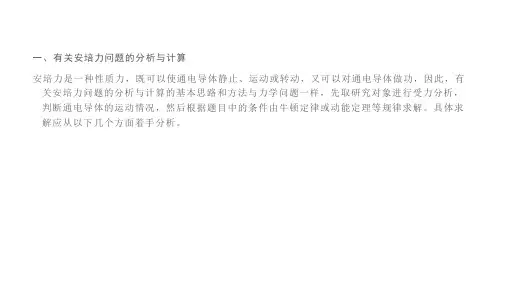磁场章末小结课件