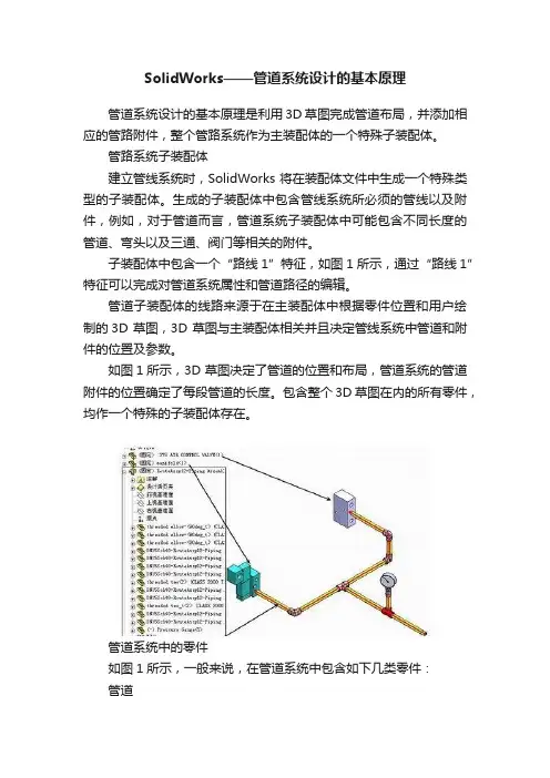 SolidWorks——管道系统设计的基本原理