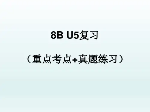 Unit5+复习课件(重点考点+真题练习)+2021-2022学年牛津版英语八年级下册