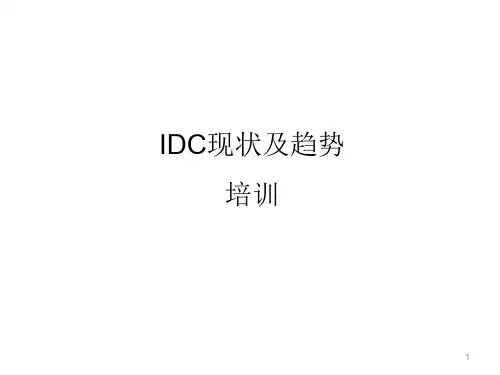 IDC现状及趋势PPT演示课件