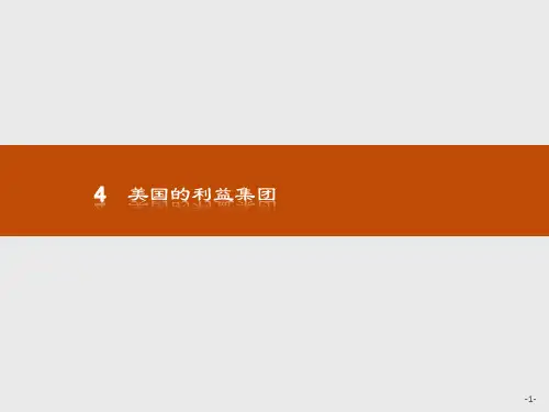 2018版高中政治人教版(选修三)3.4 美国的利益集团
